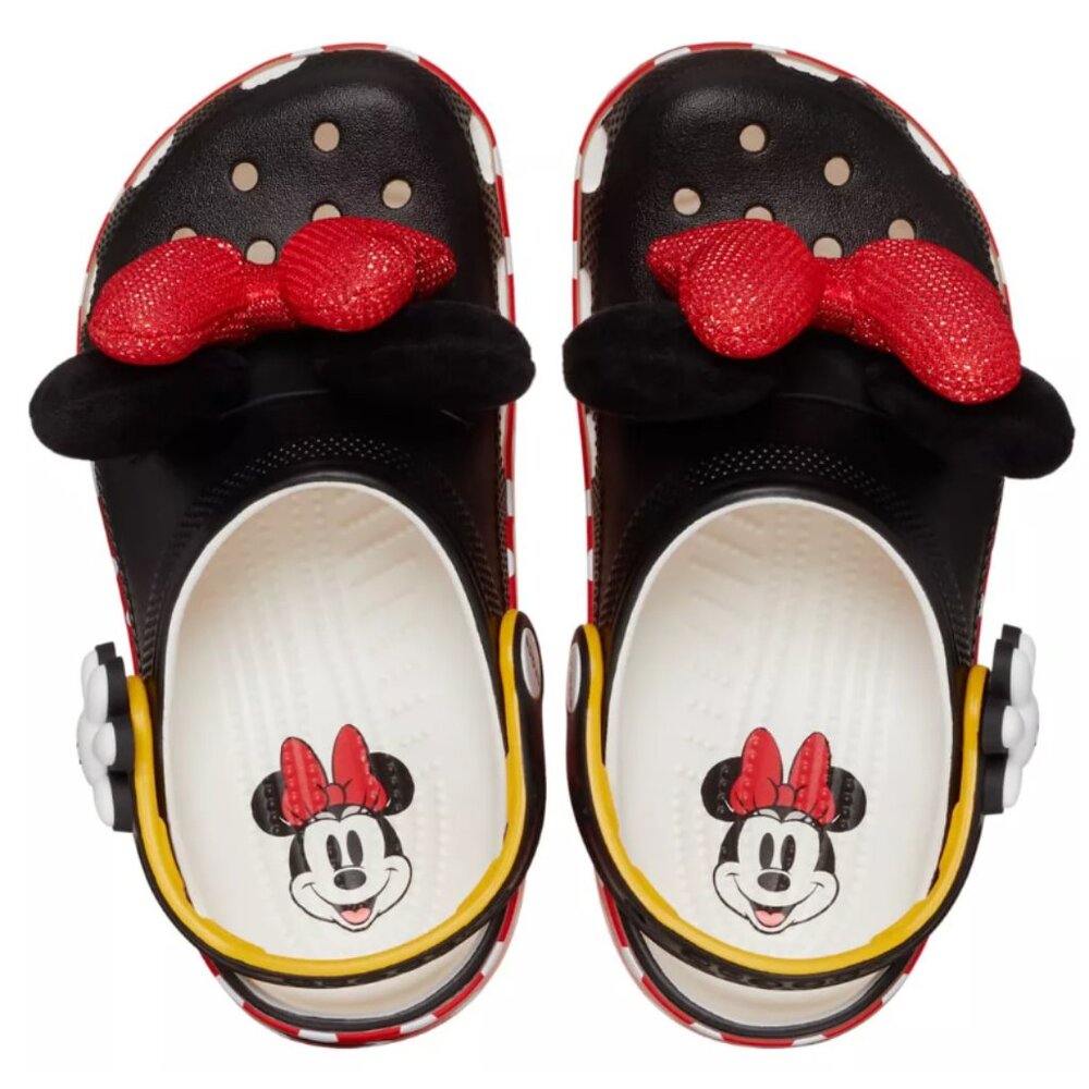 NWT Crocs Kids Disney Minnie Mouse Classic Clogs Size J4 W6/M4 - Picture 4 of 9